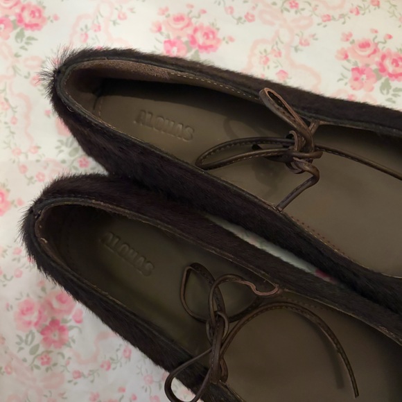 NWT Alohas Sway Ballet Flat Dark Brown Cowhide Size 39 - Picture 7 of 10